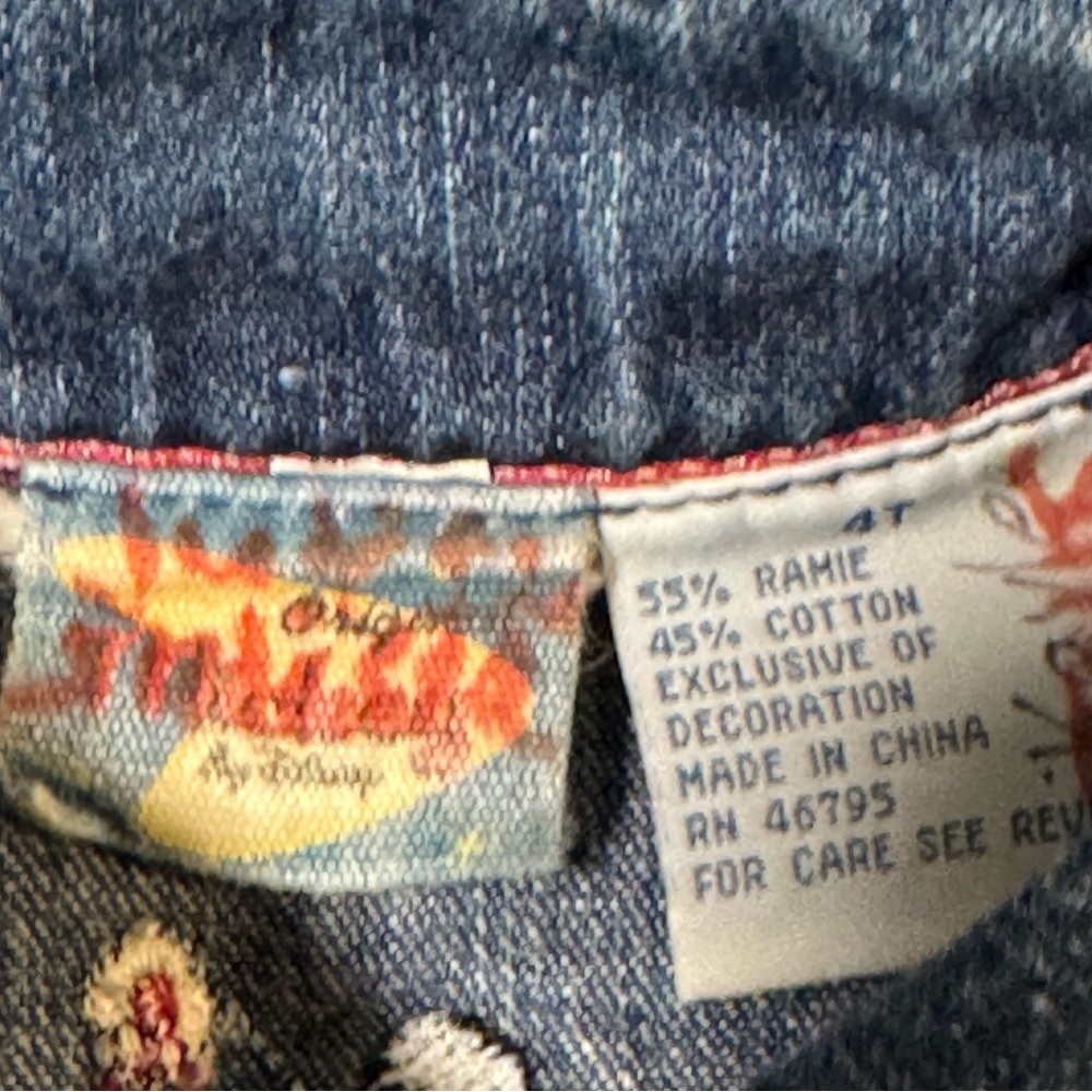 Vintage Minnie Mouse Denim Jacket embroidered – 90s Disney Jean Jacket 4T - Picture 4 of 7